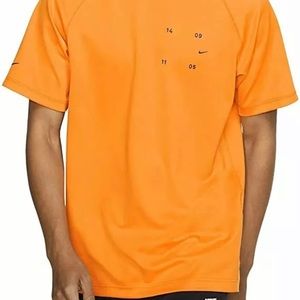 Nike NSW Tech Pack Top Short Sleeve Men’s Size XL Orange Black BV4441-886